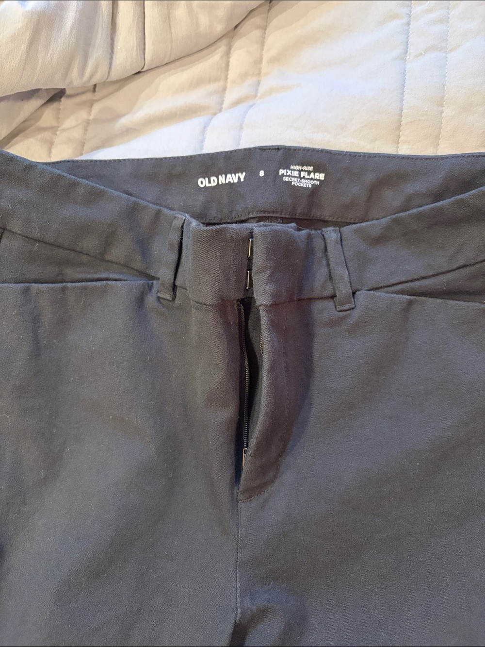 Old Navy Men's Black Pixie Flare Chino Pants